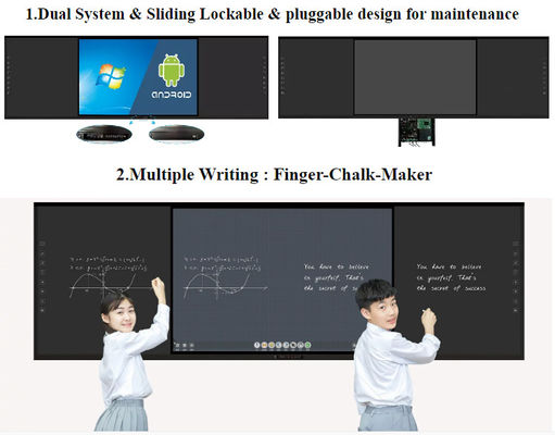 75インチ インタラクティブ スマート デジタル ブラックボード 学校教育用