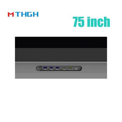 75インチインタラクティブタッチスクリーンディスプレイ スマートブラックボード LEDパネル 500cd/M2 学校教育