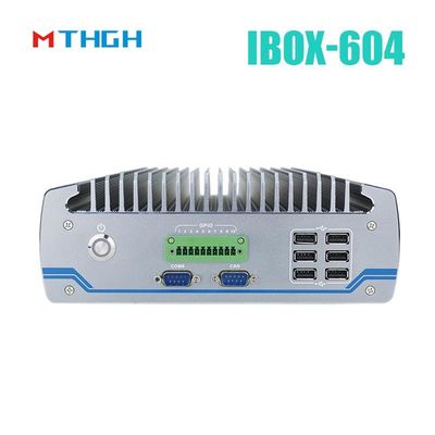 扇風機のない工業用PC IBOX-604 インテルコア I5 6500T SSD HDMI Windows/Linux