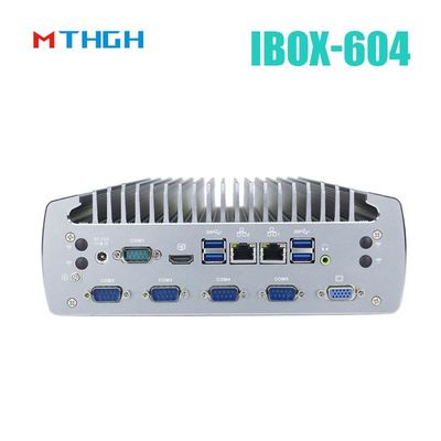 扇風機のない工業用PC IBOX-604 インテルコア I5 6500T SSD HDMI Windows/Linux