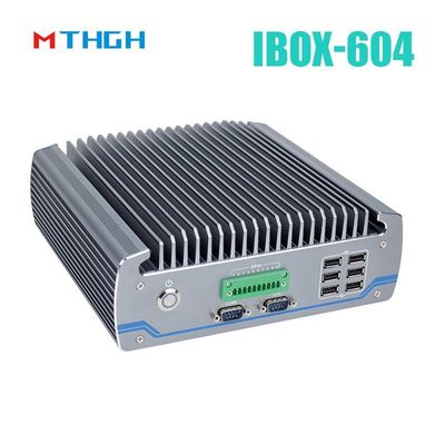 扇風機のない工業用PC IBOX-604 インテルコア I5 6500T SSD HDMI Windows/Linux