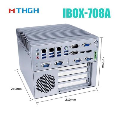 I3 6100T クアッドコア扇風機のない産業用ミニPC 12V DC電源と64G SSD
