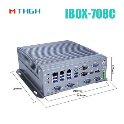 IBOX-708C インダストリアルミニPC HDMI/DP/VGA 6*COM 8*USB3をサポート.0