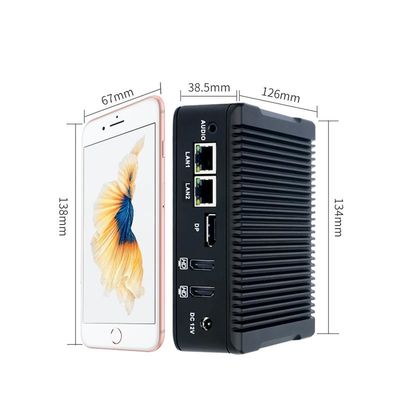ナノ-N5プラス インダストリアルミニPC クワッドコアJ3710 1XMSATA 2.5 HDD 2XUSB30