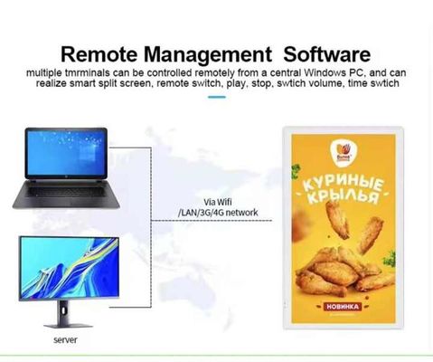 インダースエレベーターメディア 壁に装着されたデジタル広告スクリーン 調整可能な広告ディスプレイ