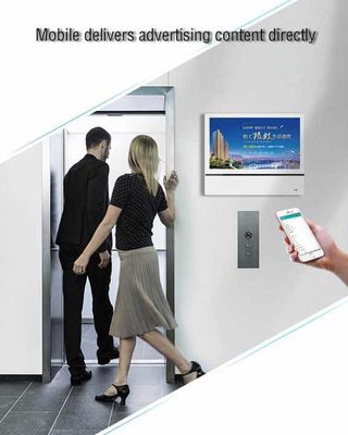 インダースエレベーターメディア 壁に装着されたデジタル広告スクリーン 調整可能な広告ディスプレイ