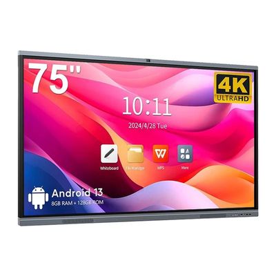 4K HDスクールインタラクティブホワイトボード Android13 8 128G Win10 双システムタッチディスプレイ
